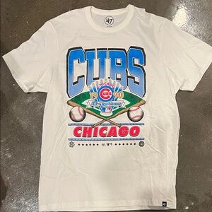 47 Cubs White and Blue Graphic Tee